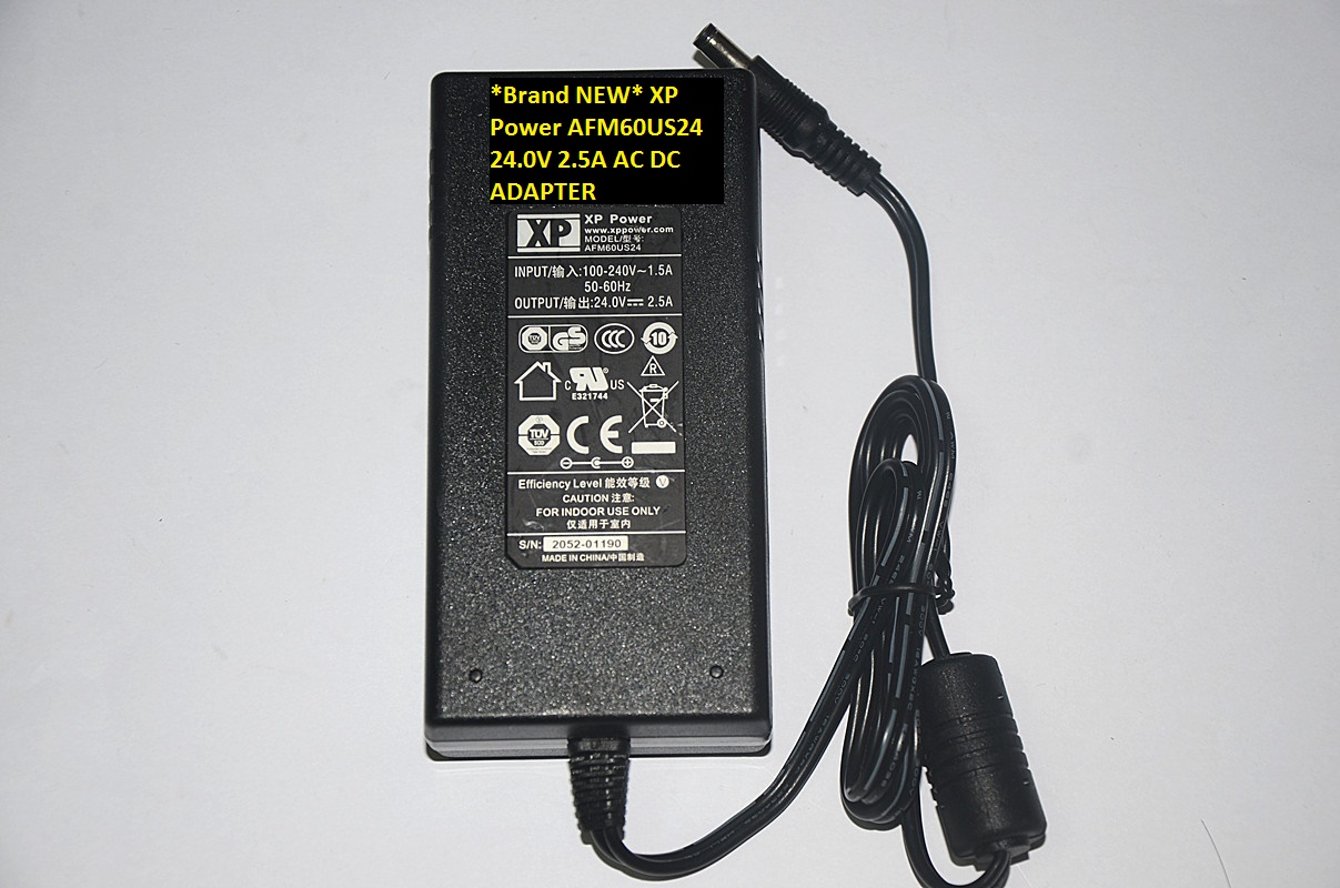 *Brand NEW* XP Power AFM60US24 24.0V 2.5A AC DC ADAPTER - Click Image to Close